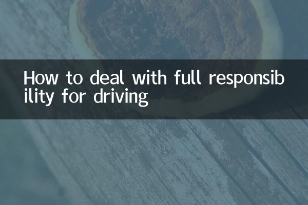 Come affrontare la piena responsabilità della guida
