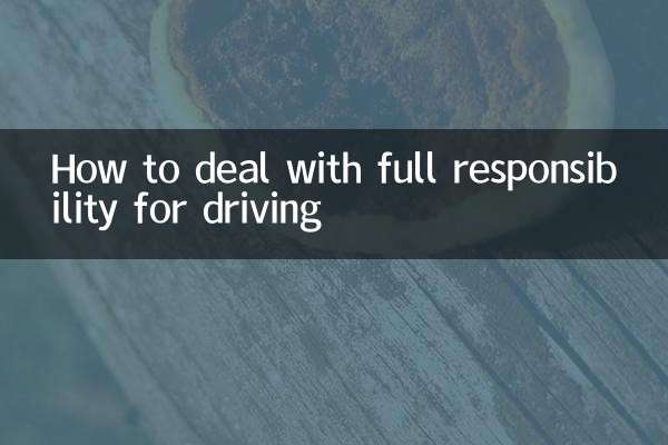 Come affrontare la piena responsabilità della guida