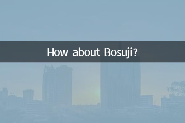 ボスジはどうですか？