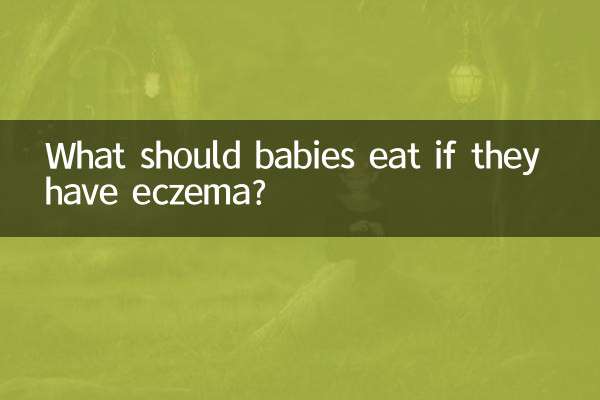 What should babies eat if they have eczema?