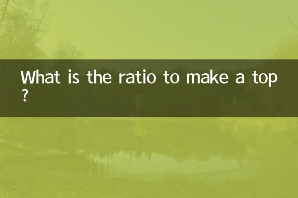 Qual è il rapporto per realizzare una trottola?