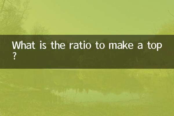 Qual è il rapporto per realizzare una trottola?