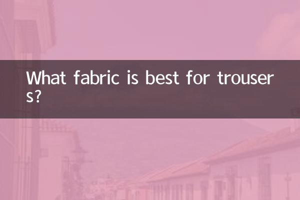 Welcher Stoff eignet sich am besten für Hosen?