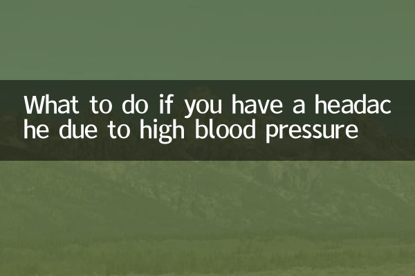 Que faire si vous avez mal à la tête à cause de l'hypertension artérielle
