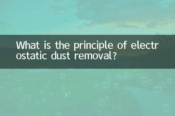 ইলেক্ট্রোস্ট্যাটিক ধুলো অপসারণের নীতি কী?