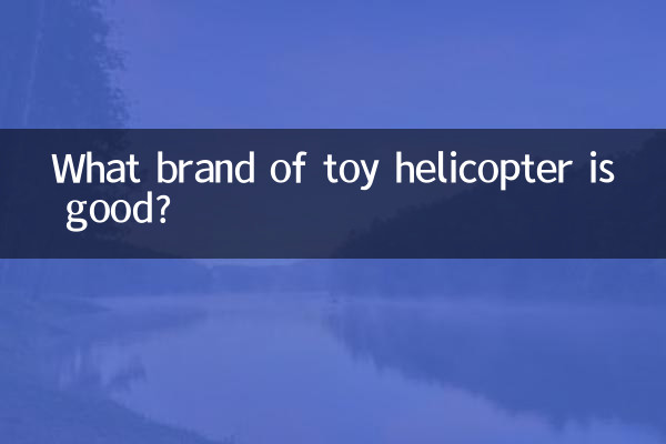 What brand of toy helicopter is good?