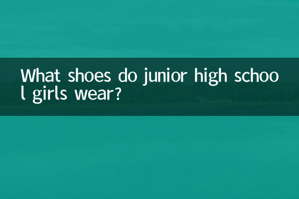 What shoes do junior high school girls wear?