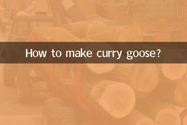Comment faire du curry d'oie ?