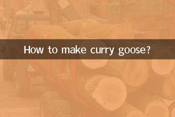 Comment faire du curry d'oie ?