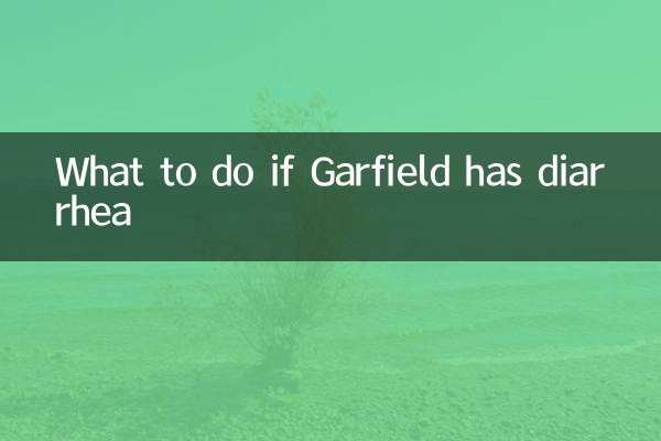Cosa fare se Garfield ha la diarrea