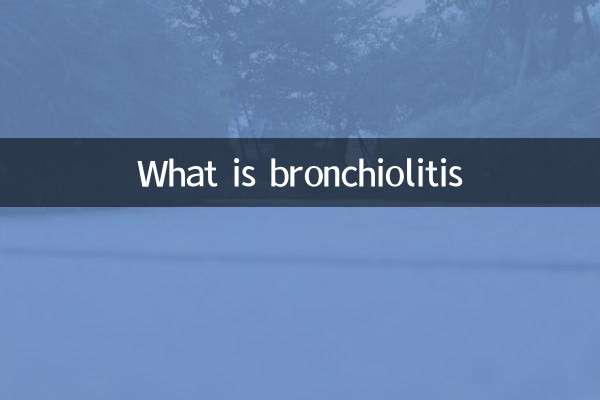 What is bronchiolitis