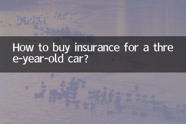 How to buy insurance for a three-year-old car?