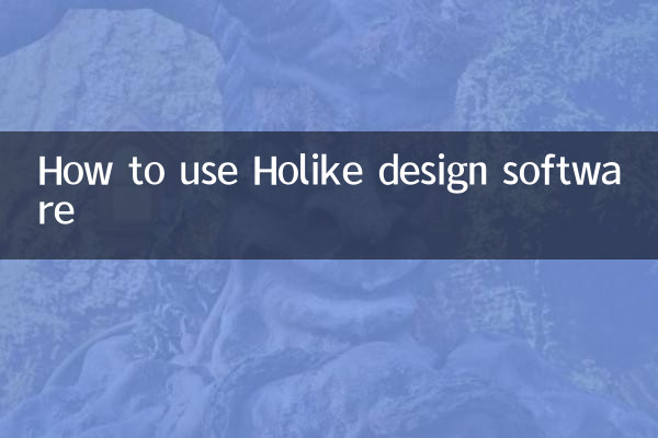 How to use Holike design software