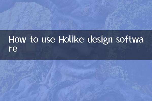 How to use Holike design software