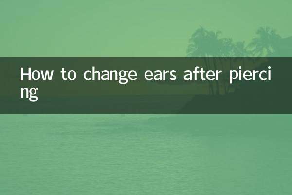Cómo cambiar las orejas después de un piercing
