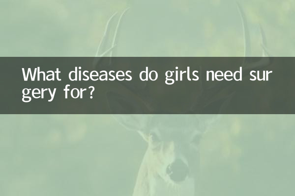 Para quais doenças as meninas precisam de cirurgia?