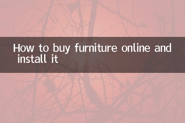 How to buy furniture online and install it
