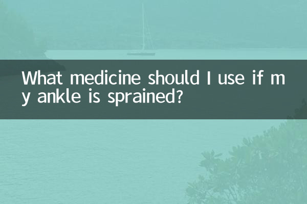 足首を捻挫した場合、どのような薬を使用すればよいですか?