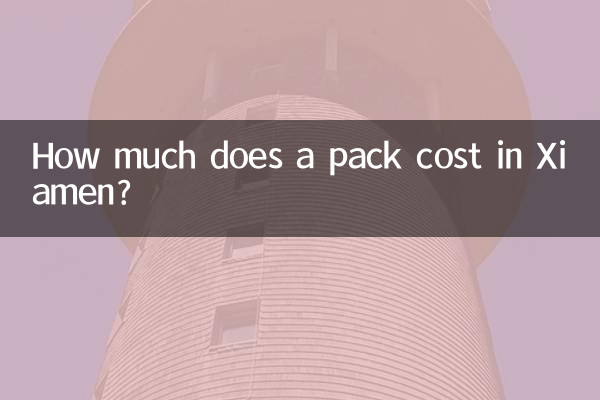 How much does a pack cost in Xiamen?
