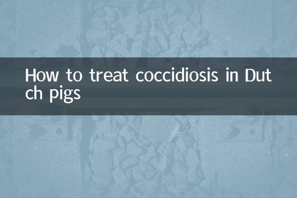 نحوه درمان کوکسیدیوز در خوک های هلندی