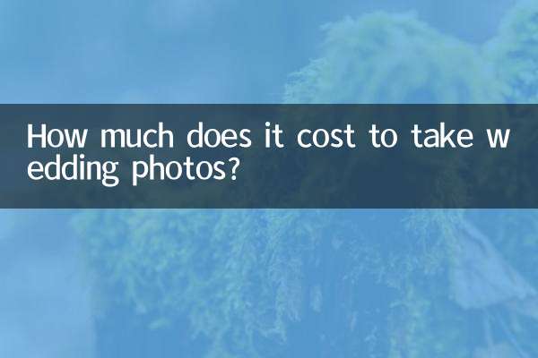Combien coûte la prise de photos de mariage ?