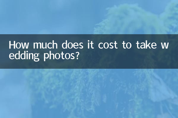 Combien coûte la prise de photos de mariage ?