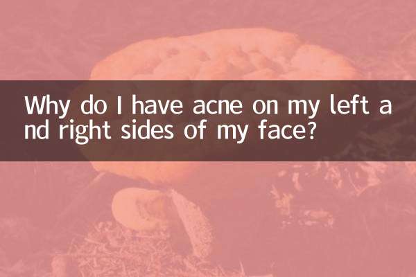 میرے چہرے کے بائیں اور دائیں اطراف میں میرے پاس مہاسے کیوں ہیں؟