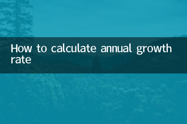 How to calculate annual growth rate