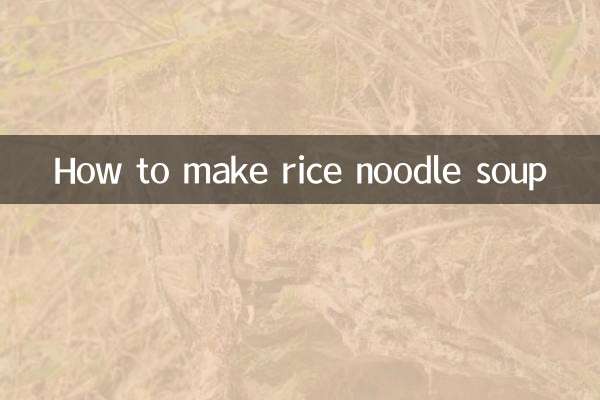 چاول نوڈل سوپ کیسے بنائیں