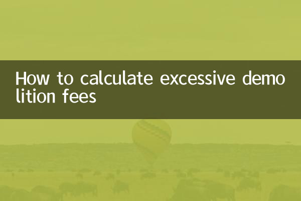 Como calcular taxas excessivas de demolição