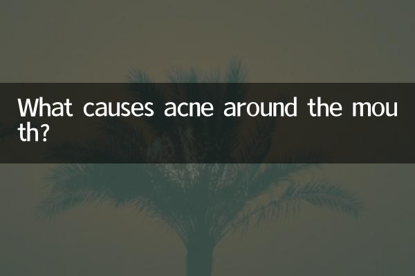 O que causa acne ao redor da boca?