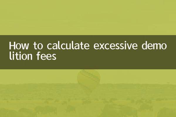 Como calcular taxas excessivas de demolição