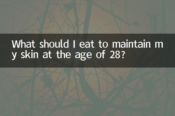 What should I eat to maintain my skin at the age of 28?