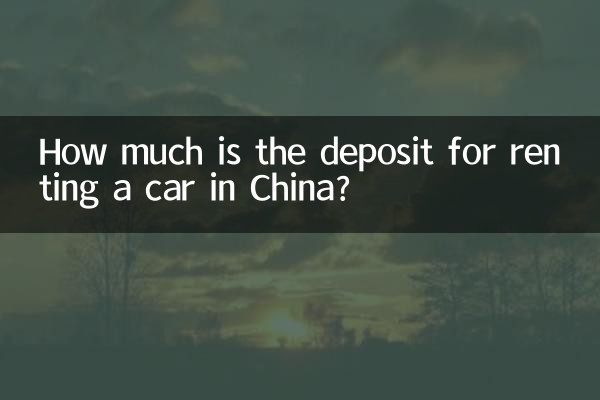 A quanto ammonta la cauzione per noleggiare un'auto in Cina?