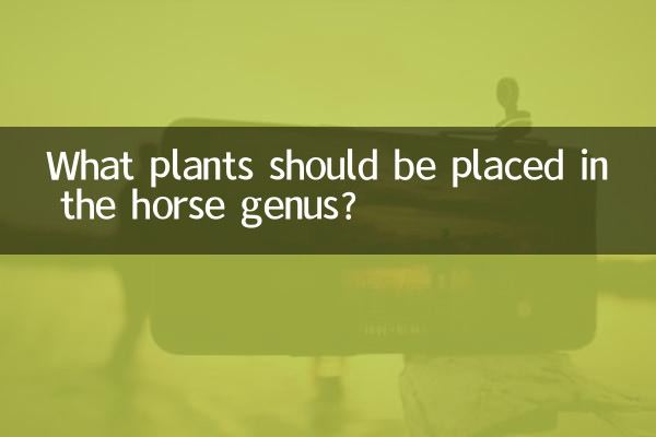 ما هي النباتات التي ينبغي وضعها في جنس الحصان؟