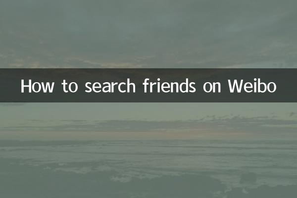 ویبو پر دوستوں کو کیسے تلاش کریں