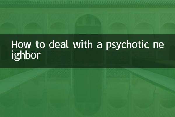 Como lidar com um vizinho psicótico
