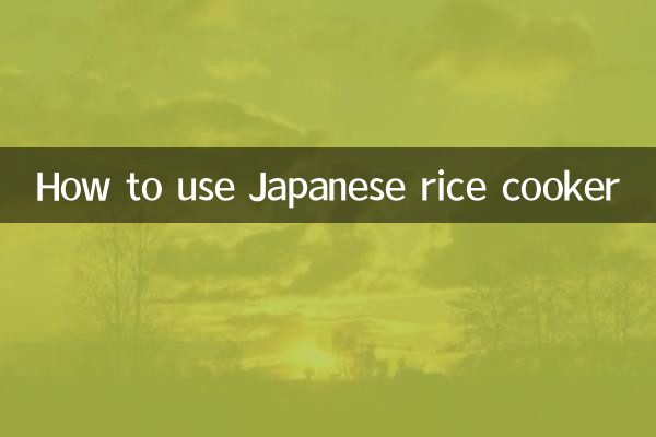 Come utilizzare il cuociriso giapponese