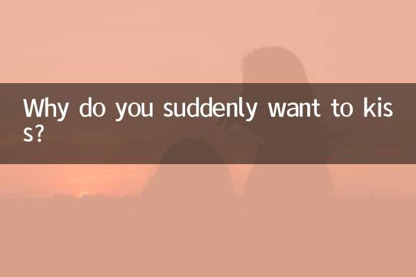 どうして急にキスしたくなるの？