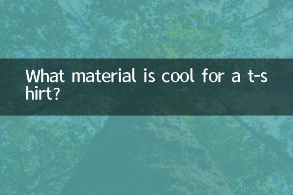 Welches Material ist cool für ein T-Shirt?