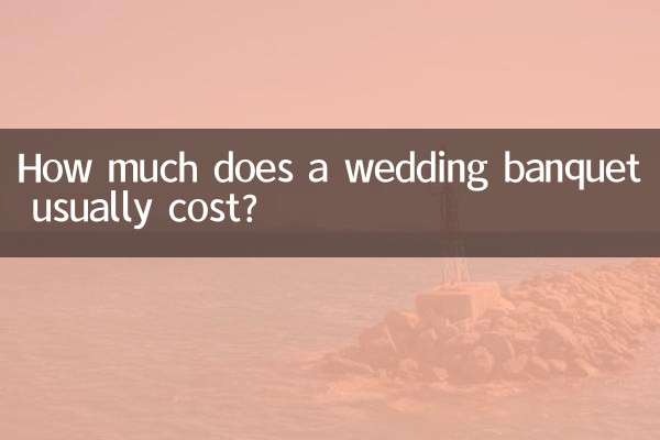 How much does a wedding banquet usually cost?