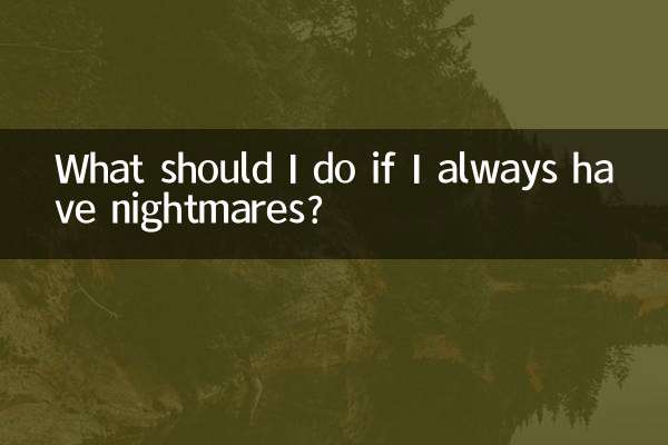 ¿Qué debo hacer si siempre tengo pesadillas?