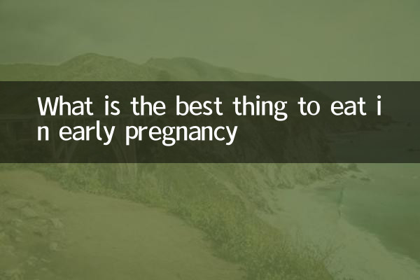 Qual é a melhor coisa para comer no início da gravidez