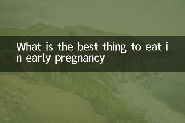¿Qué es lo mejor para comer al principio del embarazo?