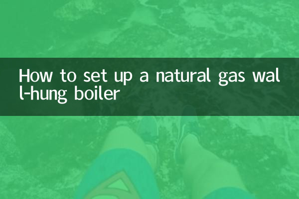 How to set up a natural gas wall-hung boiler