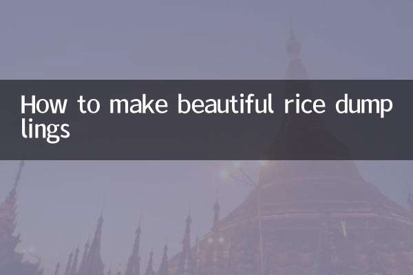 কিভাবে সুন্দর চালের ডাম্পলিং তৈরি করবেন