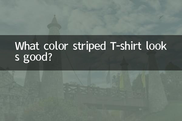 De quelle couleur le t-shirt rayé vous va-t-il bien ?