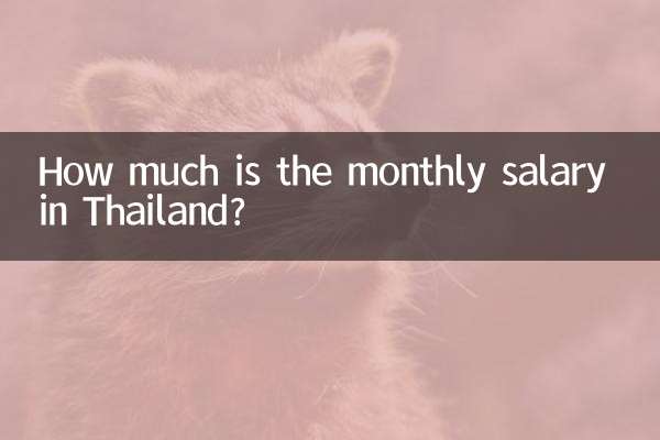 タイの月給はいくらですか？