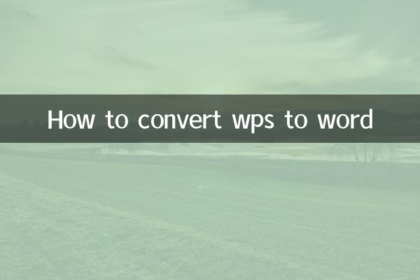 Come convertire wps in word