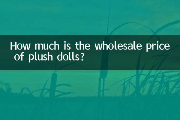 Quanto é o preço de atacado das bonecas de pelúcia?
